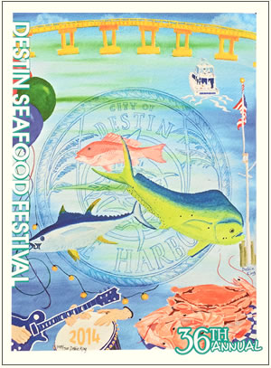 Destin Seafood Poster